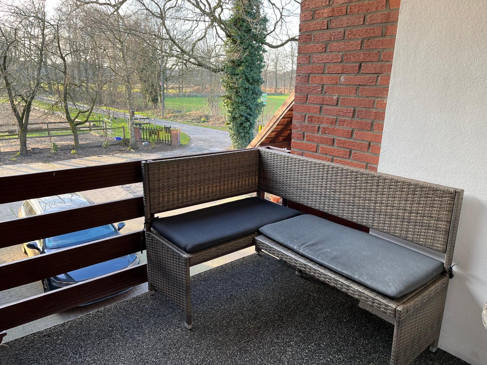 Wunderschoene Ferienwohnung Mit Balkon Auf Dem Bauernhof Greven Exterior photo